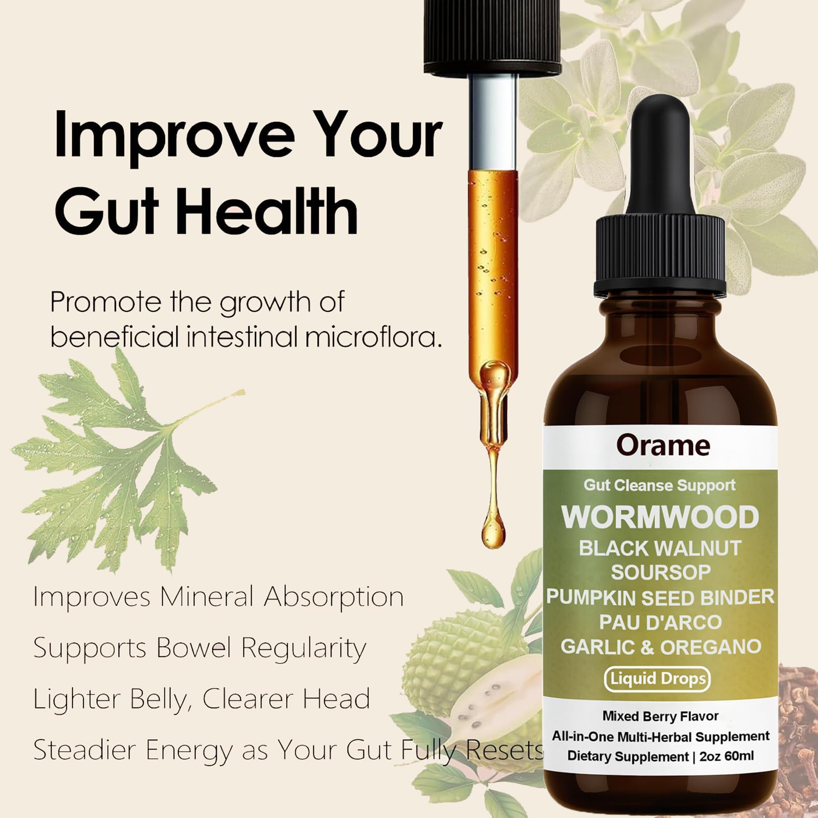 Herbal blend including soursop and pau d'arco