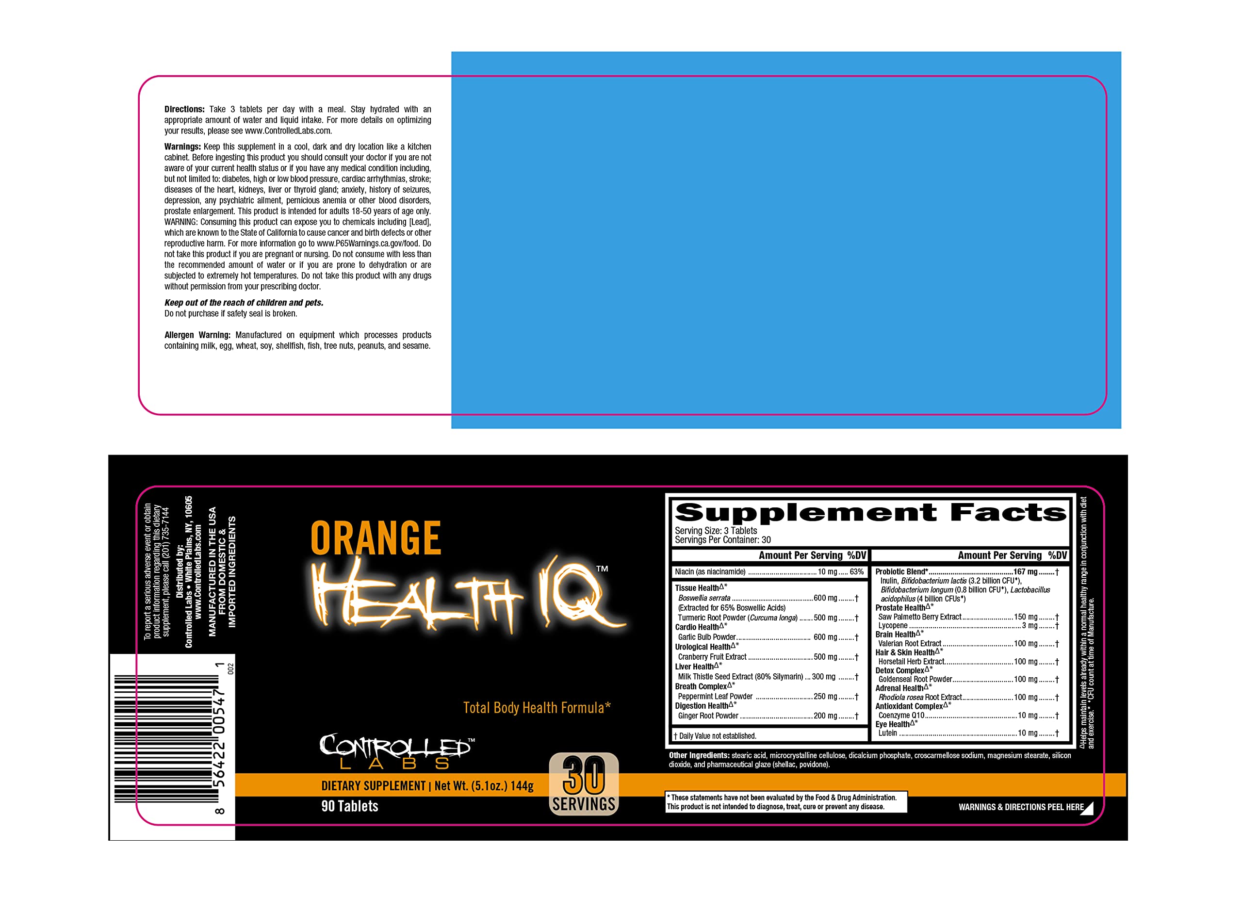 Orange Health IQ ingredients turmeric-ginger close-up highlighting turmeric and ginger components for nutrient support
