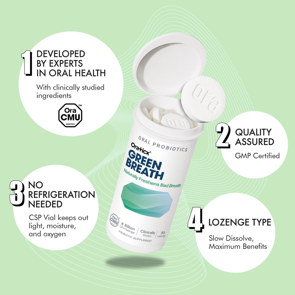 Illustration of fresh breath from OraTicx probiotic