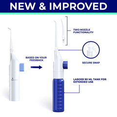 Gentle oral irrigator suitable for sensitive teeth and gums