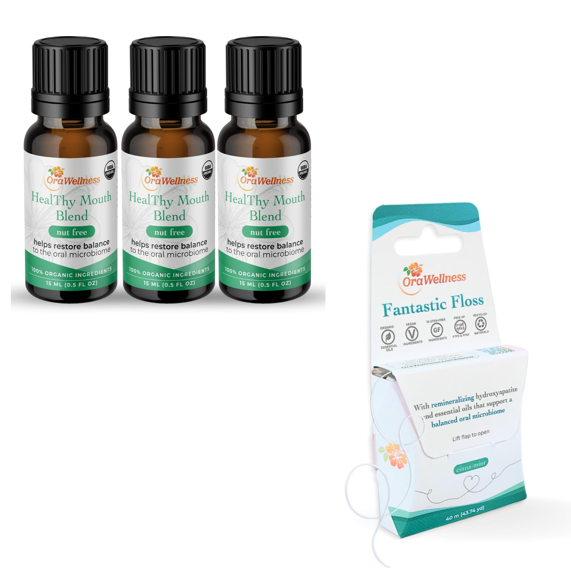 Hero image of OraWellness Nut Free Healthy Mouth Blend Tooth Oil 3 Pack