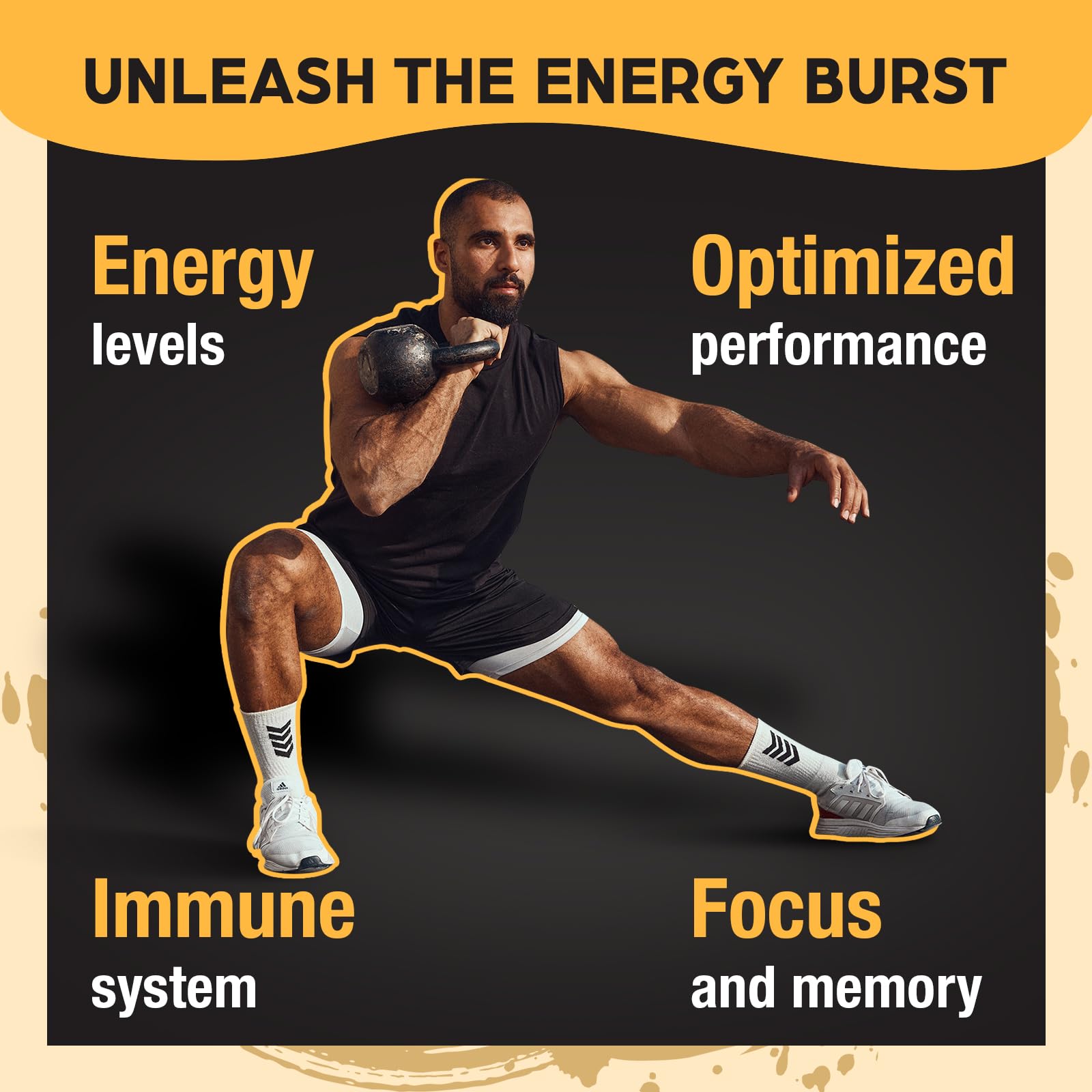 Individually wrapped ORBILIVE Shilajit Gummies