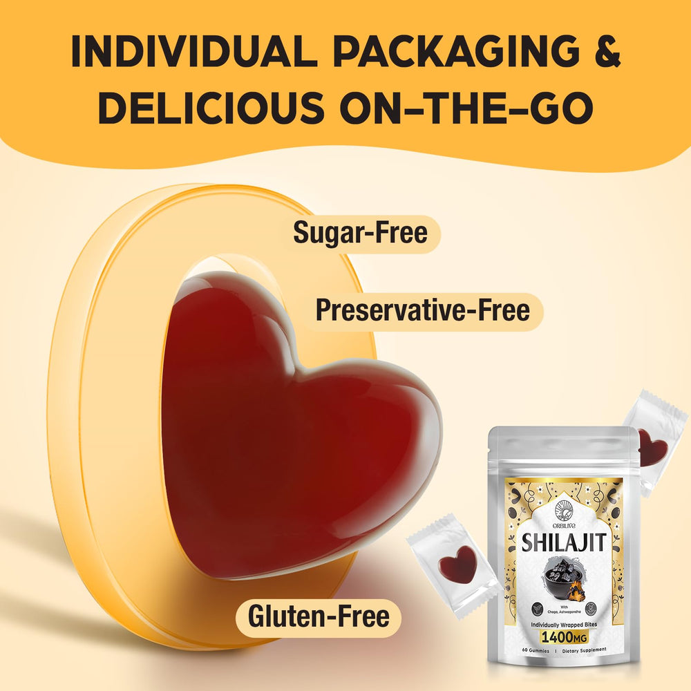 Pure Himalayan Shilajit resin used in ORBILIVE gummies