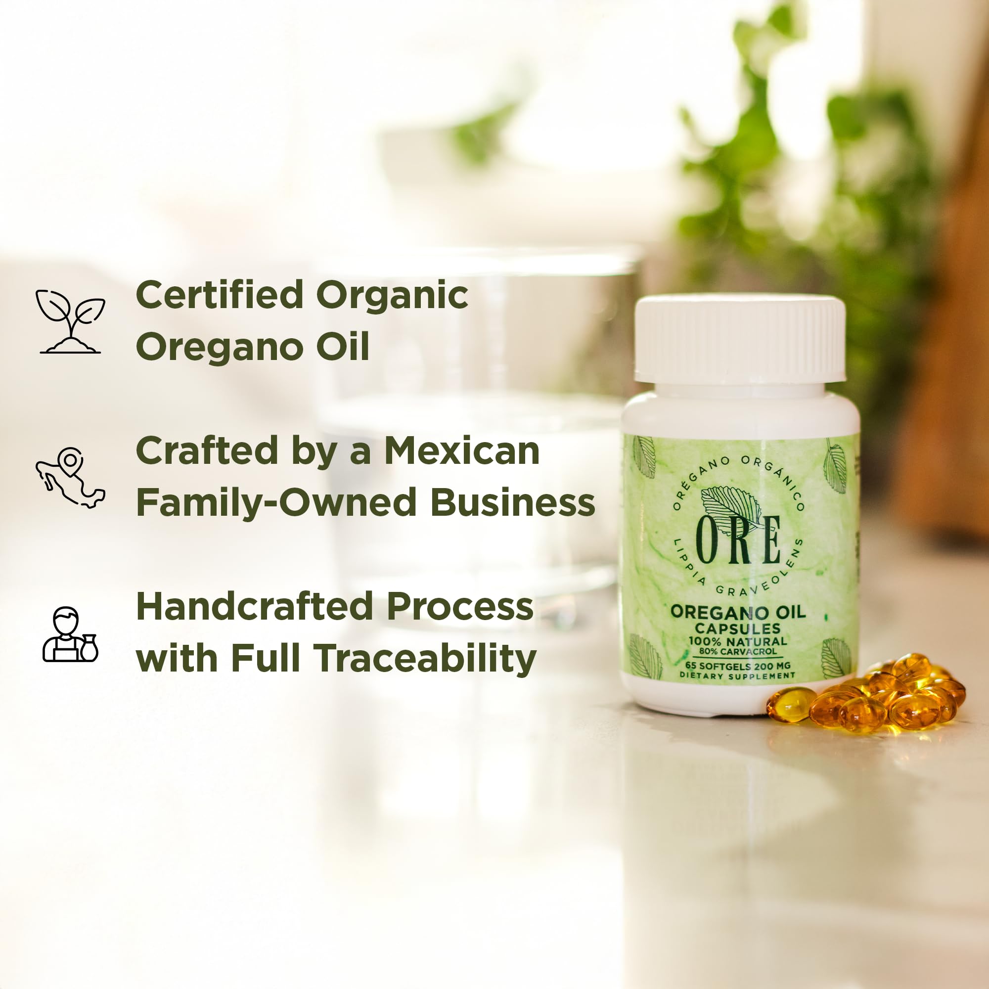 Herbal immune and respiratory support product visuals