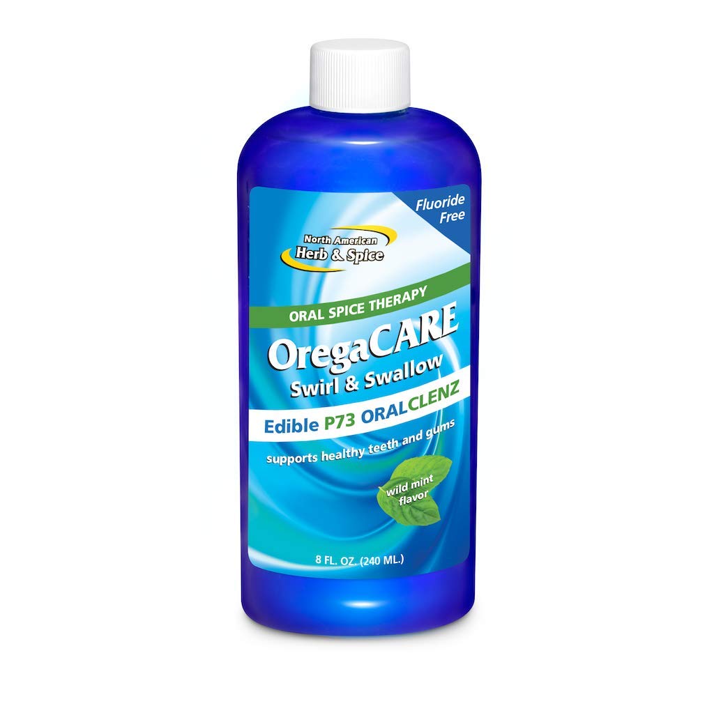 OregaCARE Swirl & Swallow Wild Mint Flavor 8 fl oz bottle