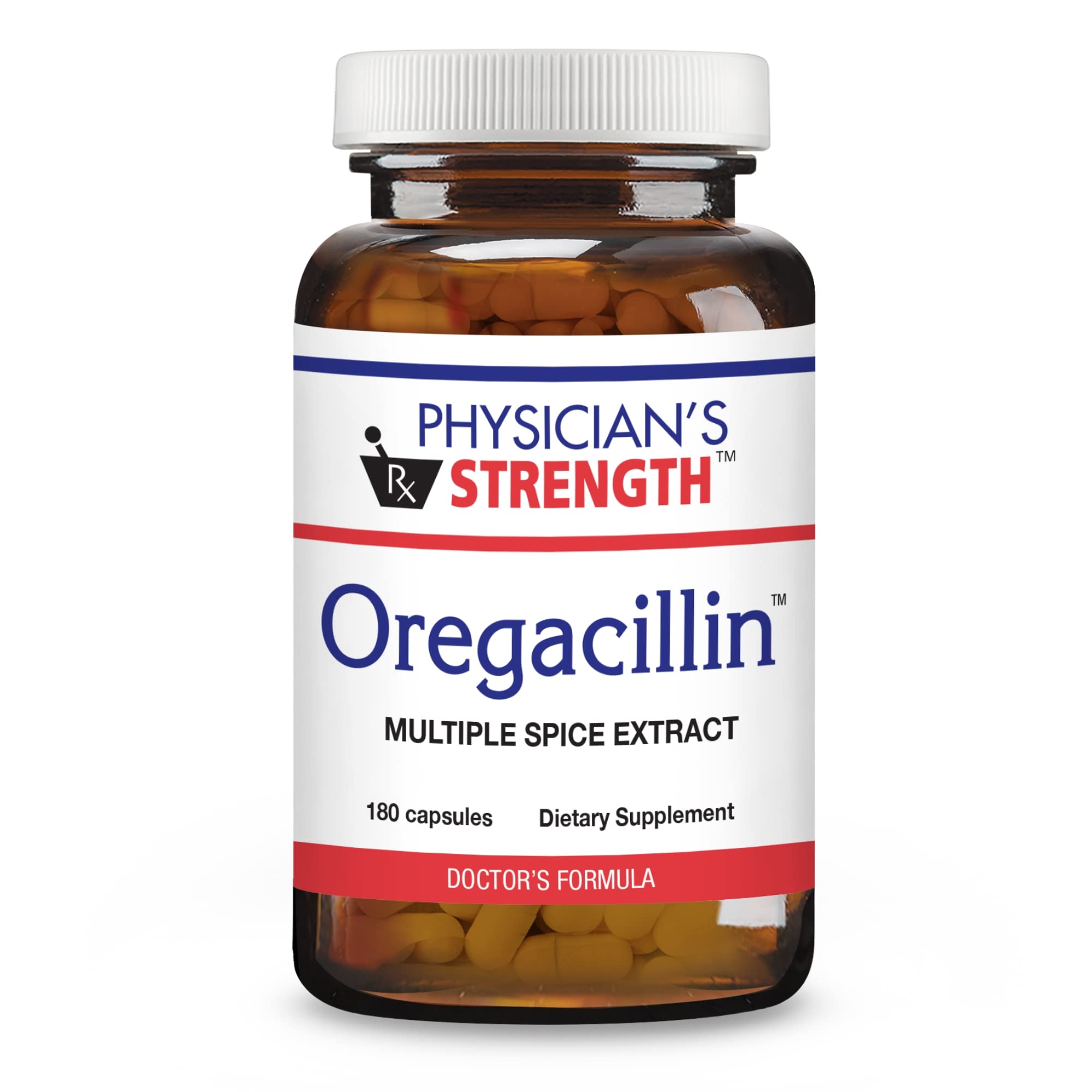 Physician's Strength Oregacillin bottle with 180 capsules