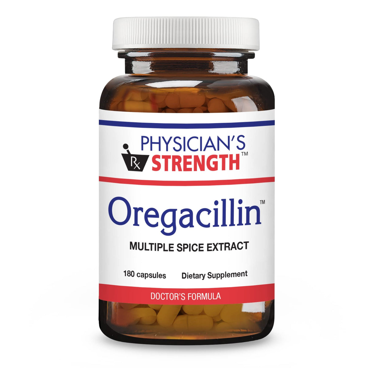 Physician's Strength Oregacillin bottle with 180 capsules