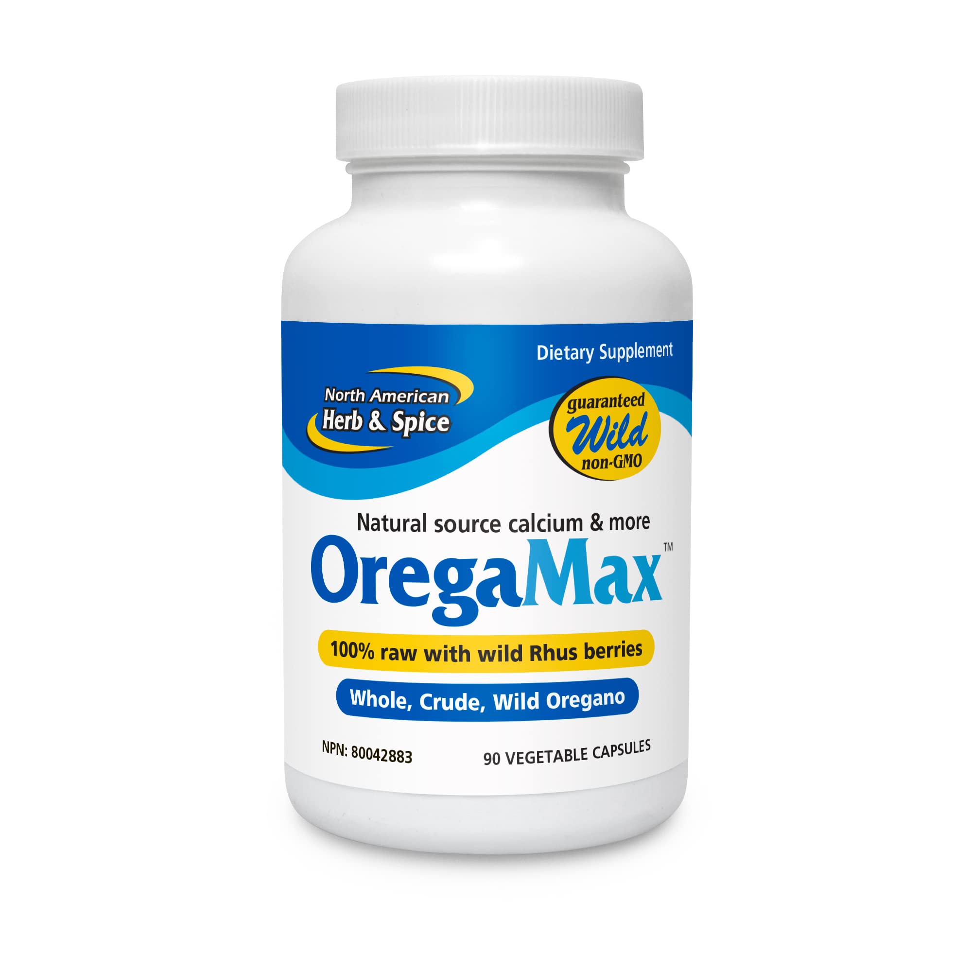 OregaMax 90 Vegi Capsules bottle front view