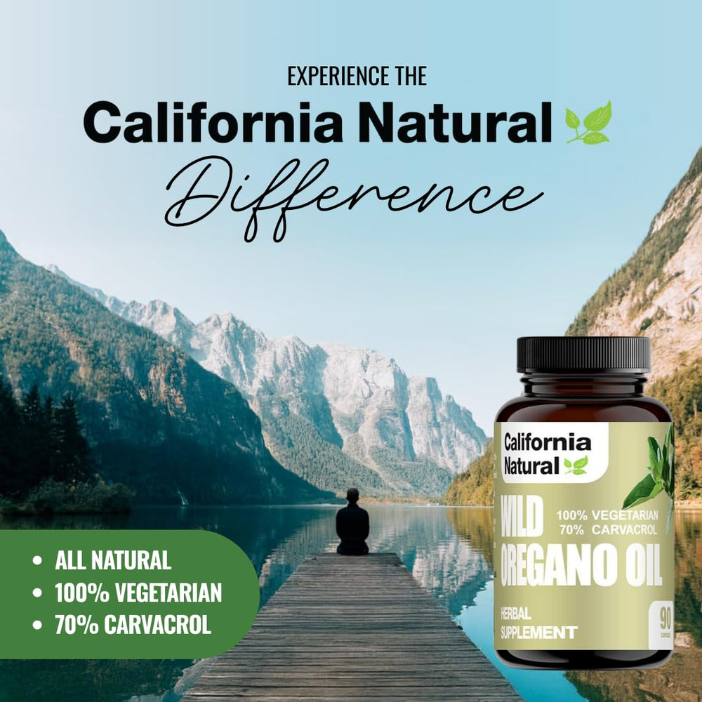 Oregano oil capsules packaging and labeling