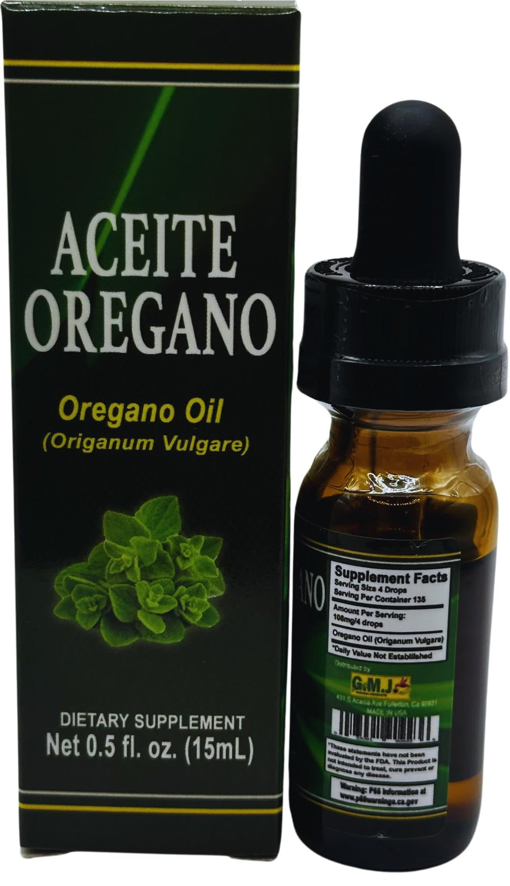 Dropper for easy oregano oil dosage