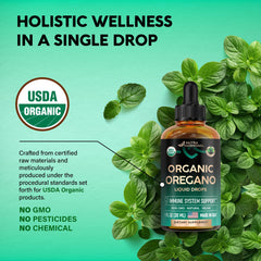 Oregano oil drops with Vitamin E