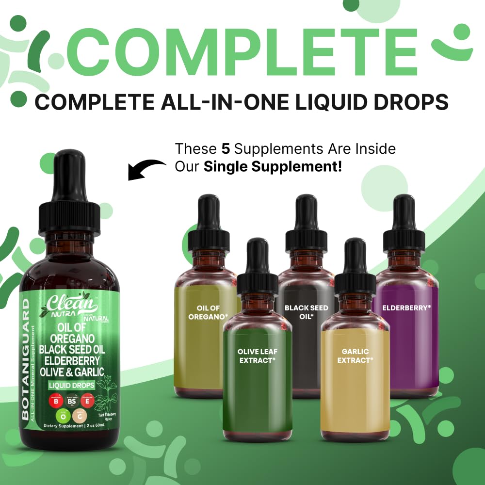 Oregano oil blend with elderberry, D3, K2 and zinc