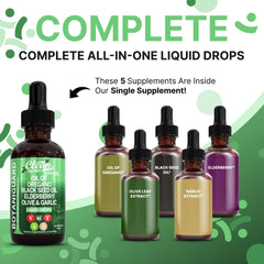 Oregano oil blend with elderberry, D3, K2 and zinc
