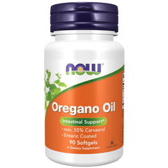 NOW Foods Oregano Oil with Ginger & Fennel Oil bottle and label