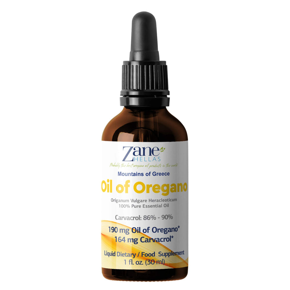 Oregano oil with thymol content below 2 percent