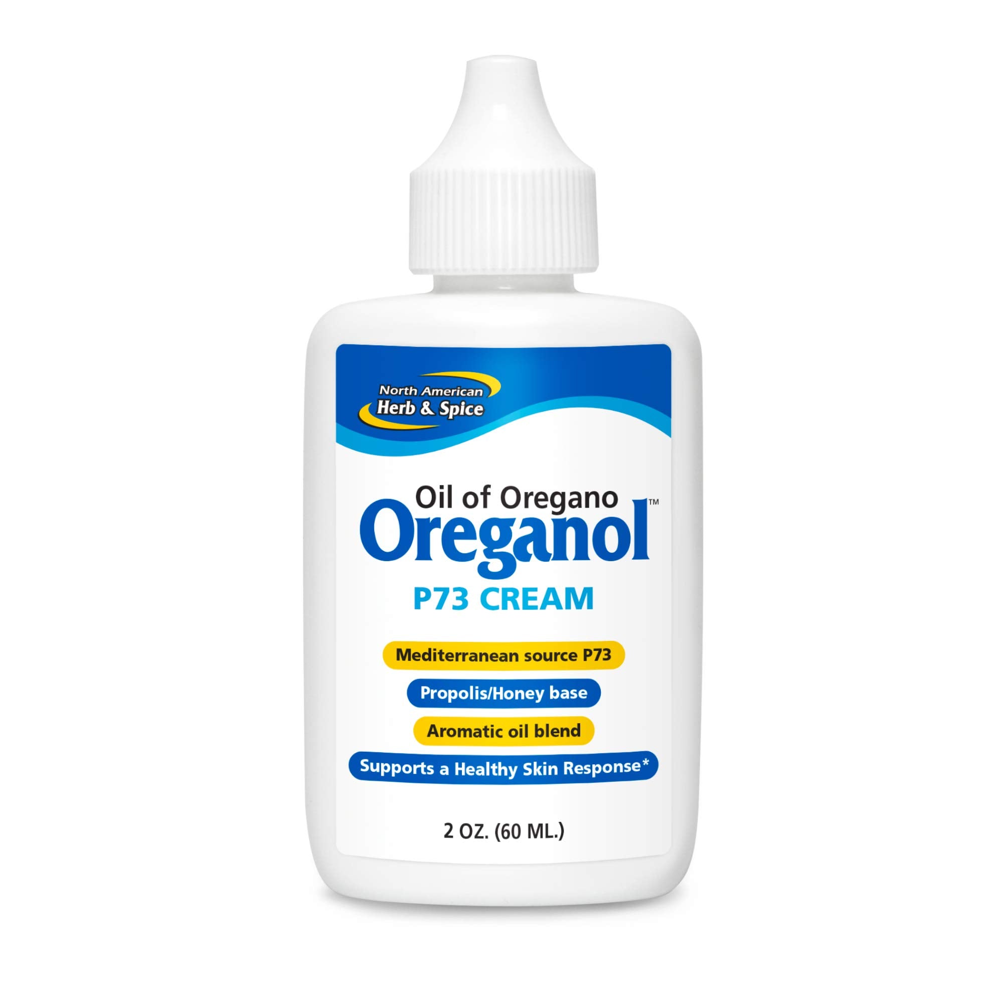 Front view of North American Herb & Spice Oreganol P73 Cream 2 oz