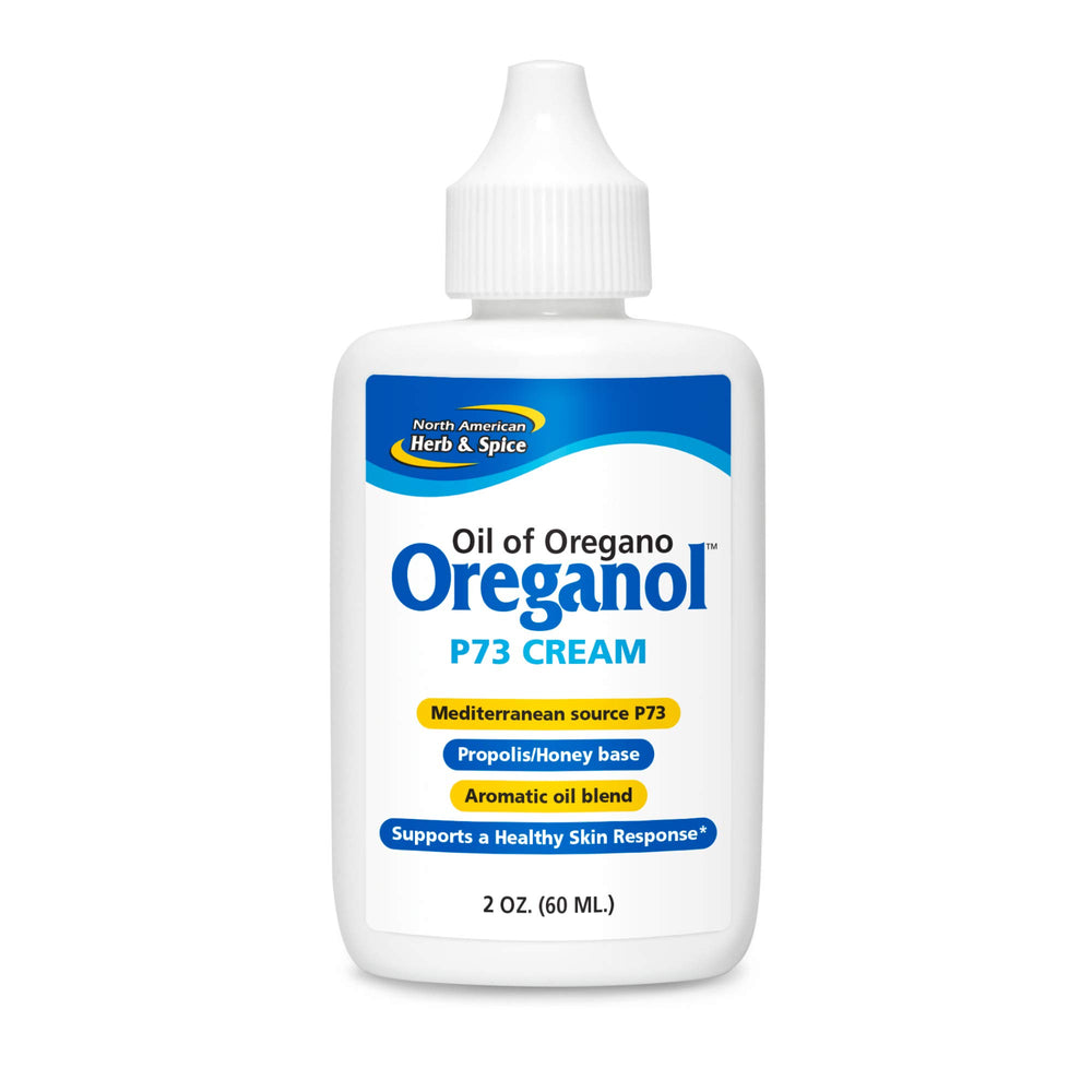 Front view of North American Herb & Spice Oreganol P73 Cream 2 oz