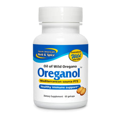 Oreganol P73 Gel-Capsules bottle front view