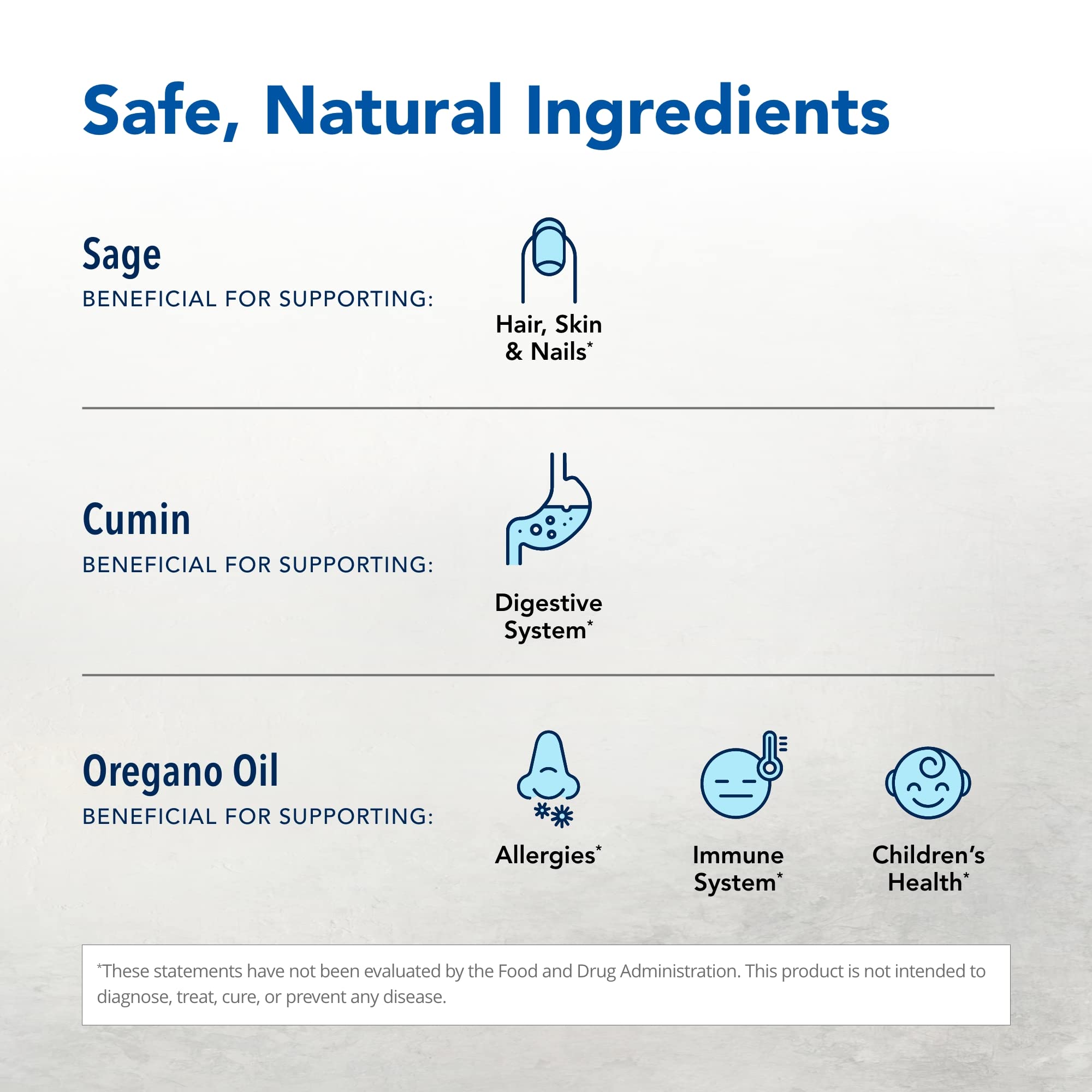 Product label highlighting Oreganol P73 oregano oil