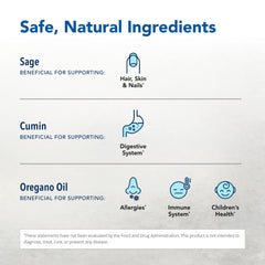 Product label highlighting Oreganol P73 oregano oil