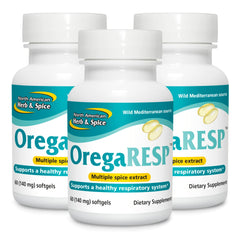 OregaResp P73-60 Softgels bottle front label