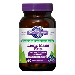Main product image: Oregon's Wild Harvest Lion's Mane Brain Support 60-count bottle