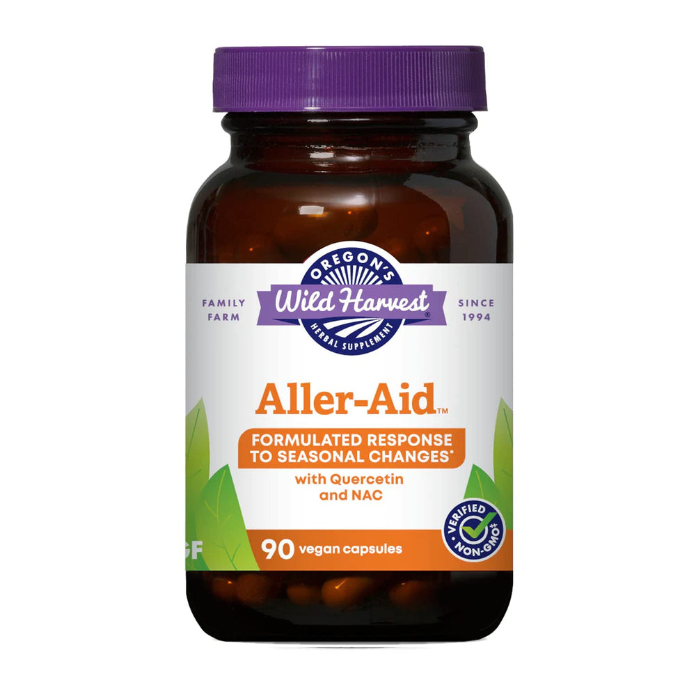 Bottle of Oregon's Wild Harvest Aller-Aid with Quercetin - 90 Count