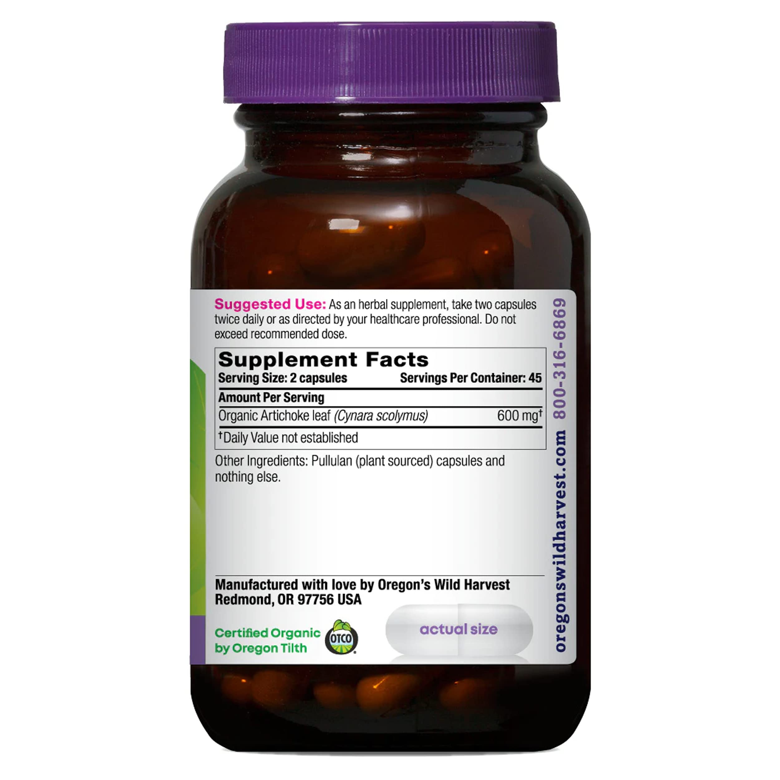 Close-up of artichoke leaf aroma as part of the supplement