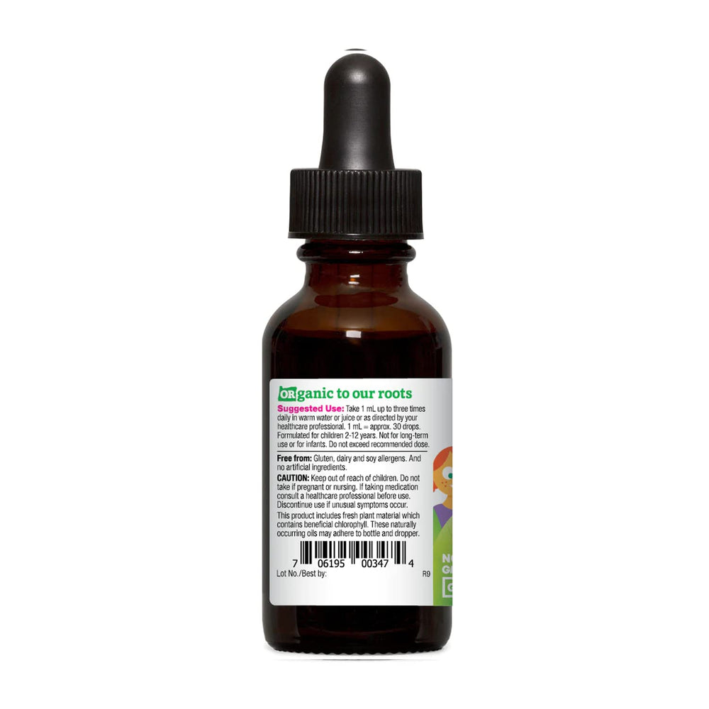 Product label with Oregon Tilth USDA Organic certification