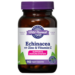 Oregon's Wild Harvest Echinacea with Zinc and Vitamin C capsules bottle