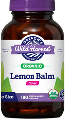 Bottle of Oregon's Wild Harvest Lemon Balm Herbal Supplement, 180-count