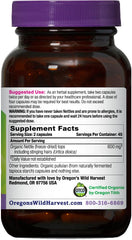 Close-up of 600 mg certified organic nettle capsules