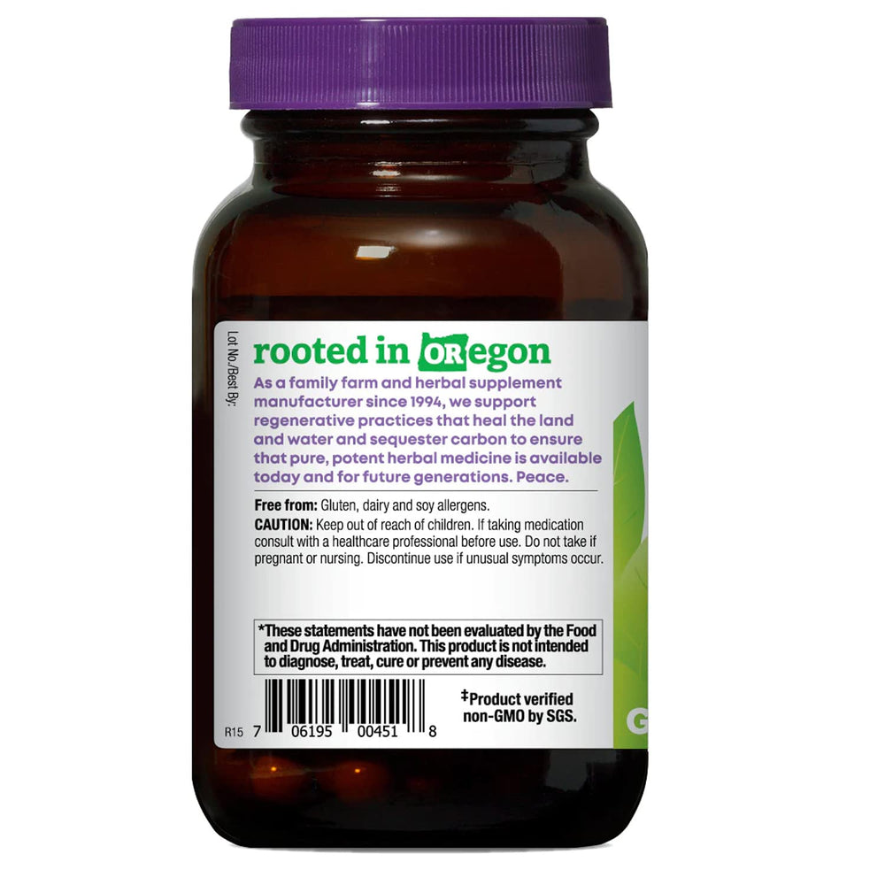 Bottle and packaging of Nettle Quercetin capsules, 60 count