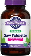 Oregon's Wild Harvest Organic Saw Palmetto Capsules, 180-count bottle