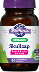 Bottle of Oregon's Wild Harvest Organic Skullcap Vegan Capsules - 90 count