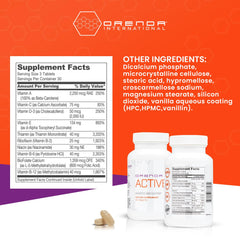 Close-up of capsules highlighting CoQ10 for energy support.