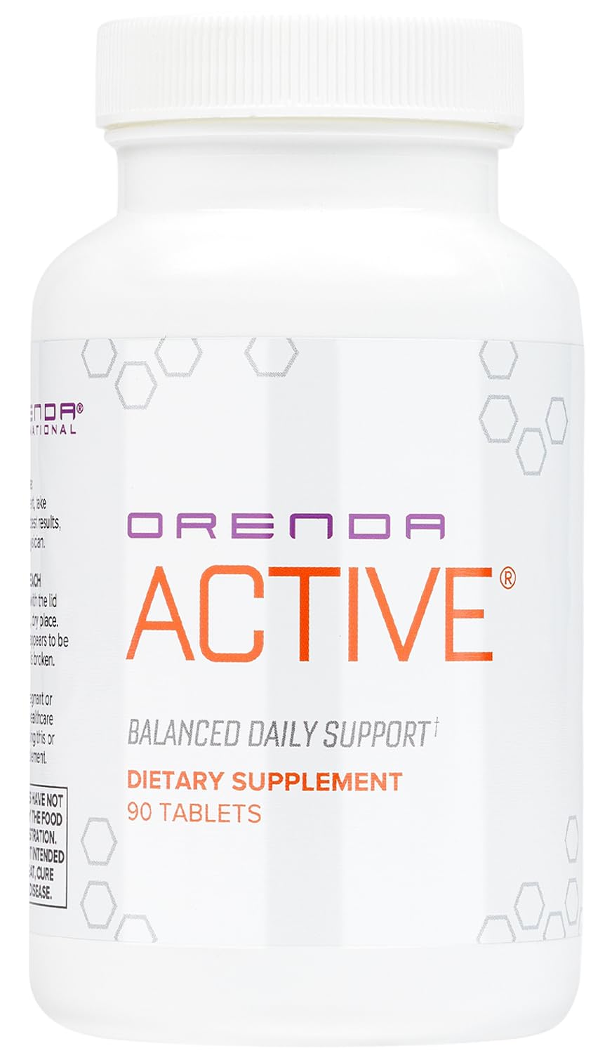 Orenda Active product bottle with prickly pear and asparagus ingredients label.