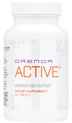 Orenda Active product bottle with prickly pear and asparagus ingredients label.