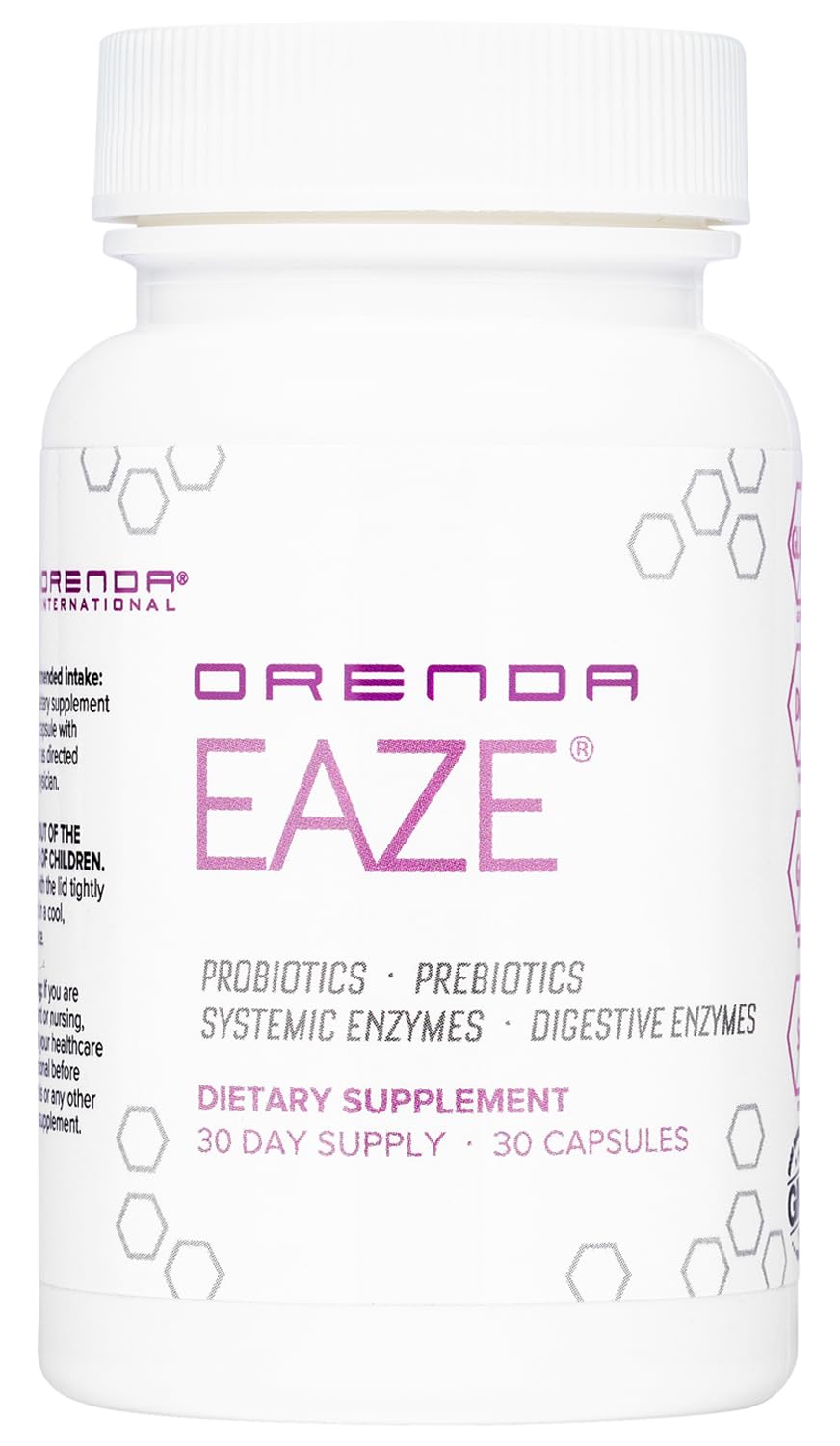 Orenda Eaze Gut Wellness Capsules bottle front view
