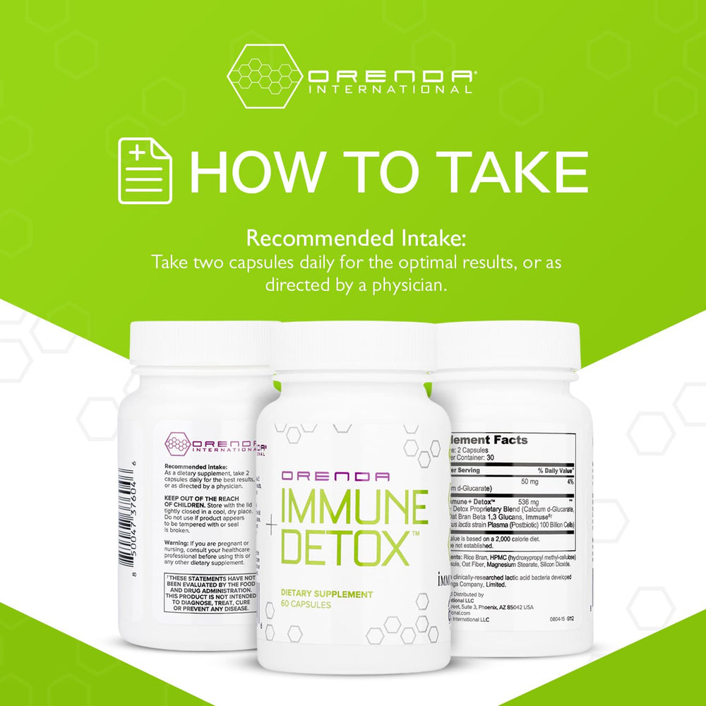 Wellness and balance imagery for Orenda Immune + Detox