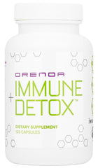 Orenda Immune + Detox bottle featuring 120 capsules