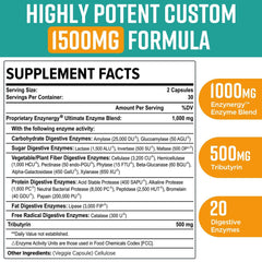 Close-up of Orgabay 20-enzyme blend breaking down carbohydrates, sugars, plant fibers, proteins and fats