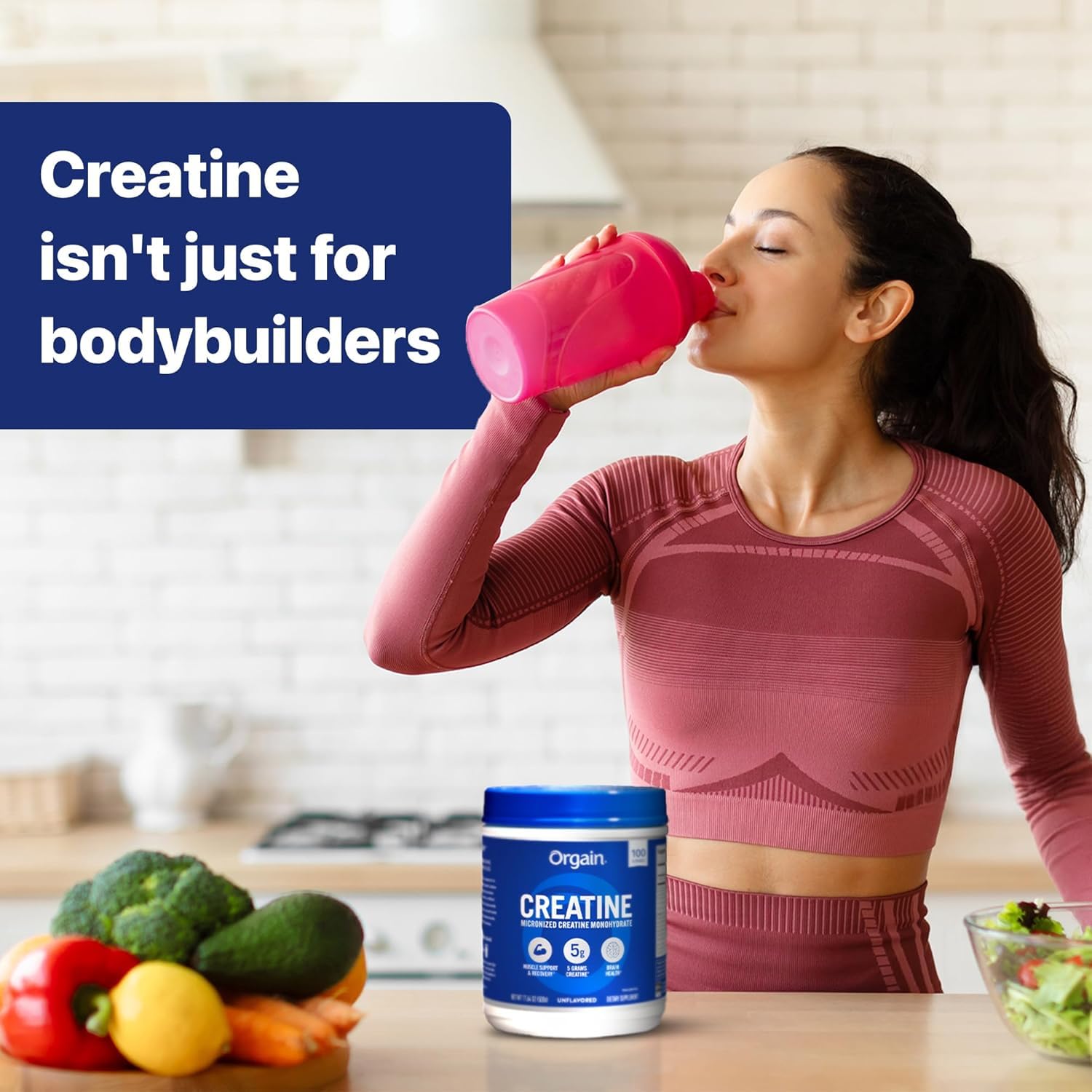 Ingredients list for Orgain 5g micronized creatine monohydrate unflavored