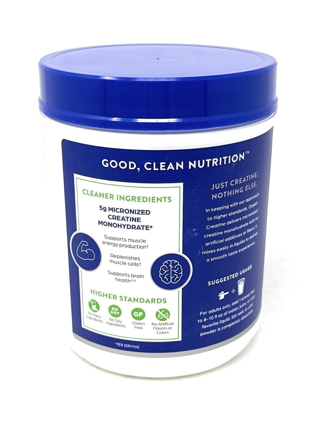 Unflavored Creatine Monohydrate powder in scoop