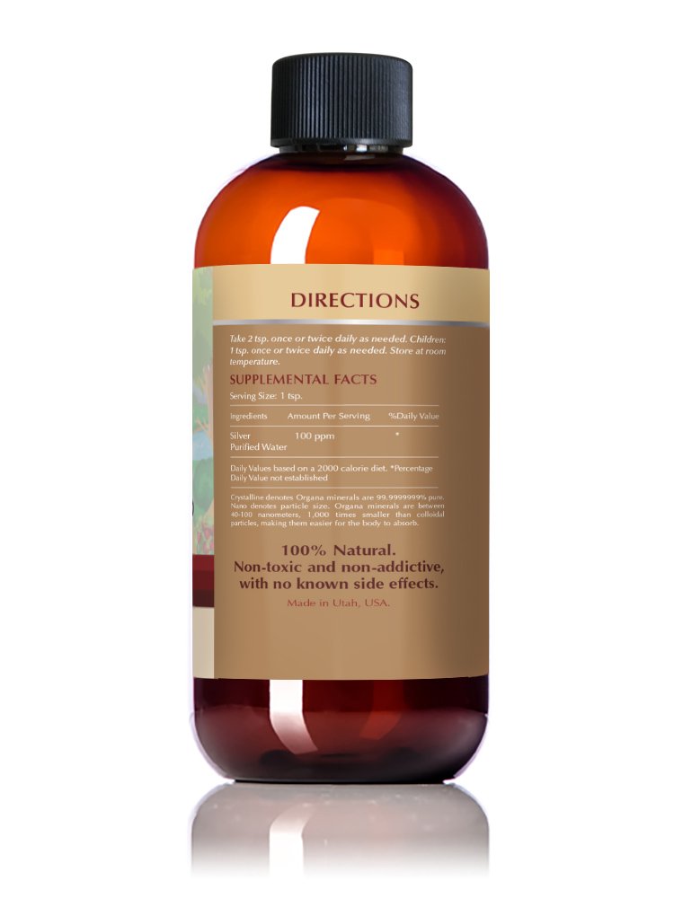 Close-up of nano silver particles illustration