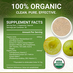 Ayurvedic Indian Gooseberry (Amla) capsules are pure, vegan and toxin-free
