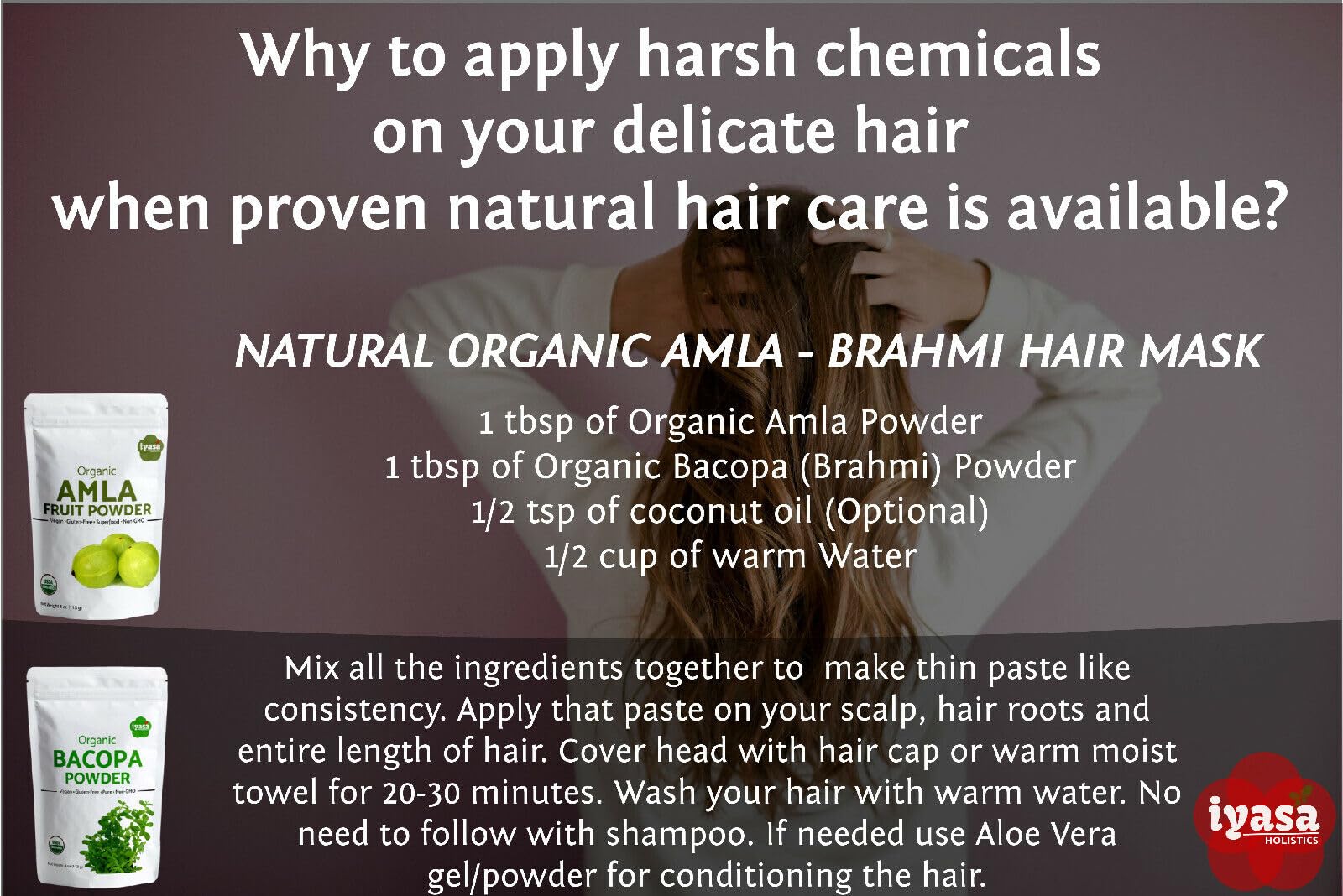 Fine amla powder close-up