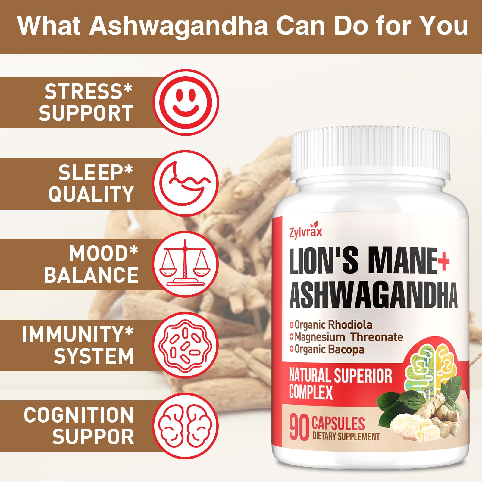Organic Ashwagandha 500 mg per capsule