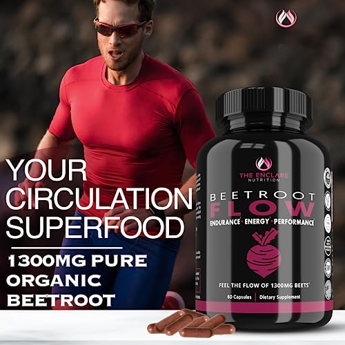Organic beetroot powder capsules 1300mg close-up