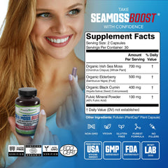 Organic black cumin seed oil powder capsules
